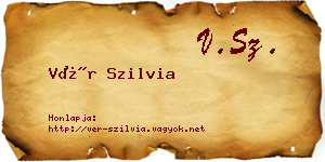 Vér Szilvia névjegykártya